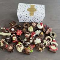 450 gram kerstchocolade: Gevuld & ongevuld